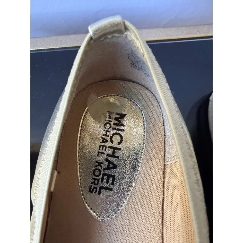 Michael Kors Gold Ballet Flats- Size 4